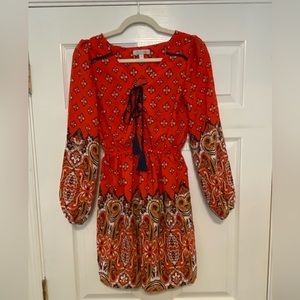 Lightweight dress in trending orange